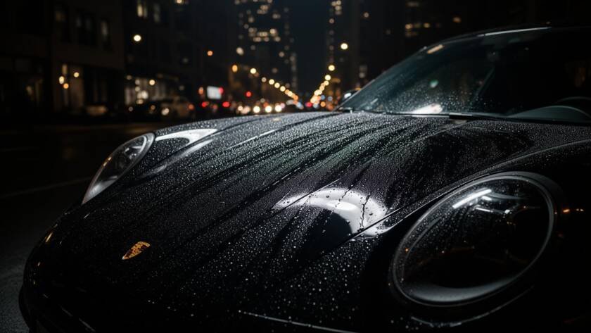 Professional ceramic coating applied to vehicle paintwork in Tullamore